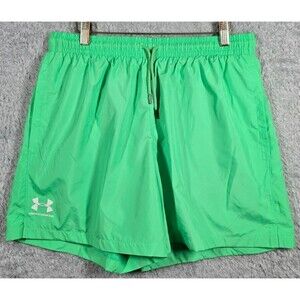 Under Armour Shorts Womens L Green Essential Volley Woven Flex Lightweight 00008